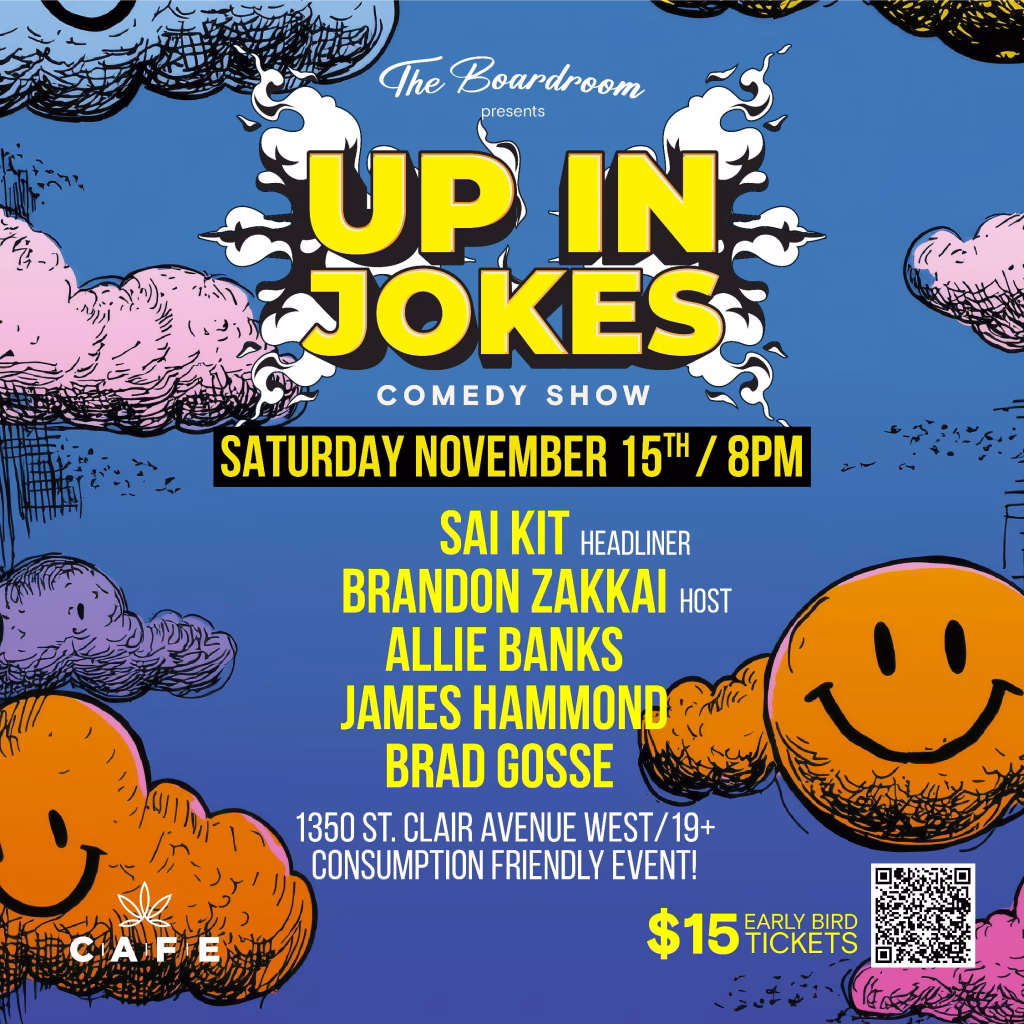 Up in Jokes Toronto Comedy Show Nov 15th Up in Jokes Toronto Comedy Show Nov 15th