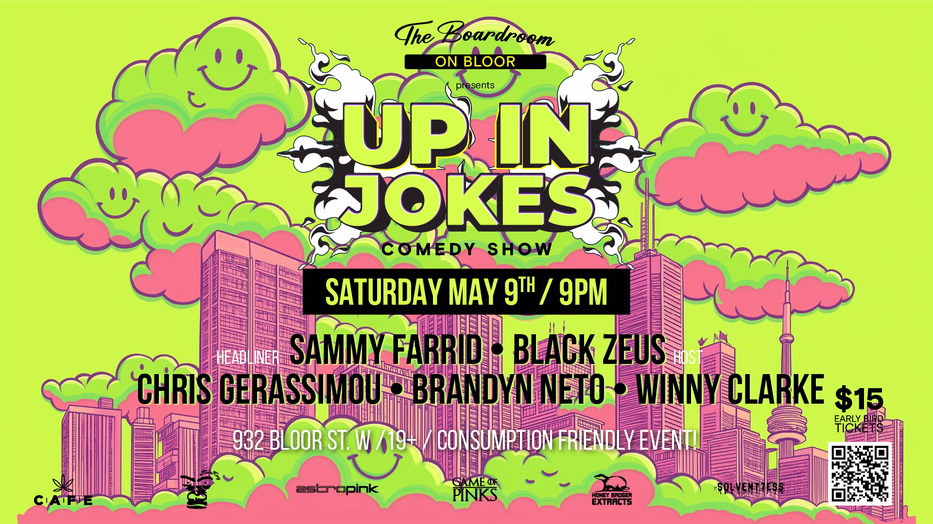 Up in Jokes in Toronto on Bloor St West May 9th